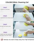 Steps for using Universal Cleaning Gel For Keyboards Electronics Gadgets Cars And More Safe Dust Remover Kit 160g