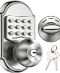 Keyless Entry Door Lock With Keypad And Deadbolt Stainless Steel 304 Mechanical Lock For Home Or Apartment Passcode Or Key Access