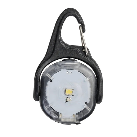 Close-up of Moonlit Rechargeable Micro Lantern For Camping And Hiking, Compact Weather Resistant Mini Light With Carabiner Clip