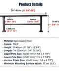 Top Shelf Weatherproof Aluminum Rooftop Deck Railing Kit Easily Raises Low Parapet Walls For Extra Family Privacy And Outdoor Security With Smooth Horizontal Fence Extensions dimensions with measurements and material.