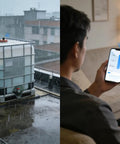 Non Contact Ultrasonic Level Sensor With 2.4G WiFi For Water Tank And Grain Bin, Remote Level Monitor For Liquids And Solids.