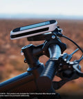 Edge Mountain Bike Mount For Garmin GPS Computers Rock Solid Bar Mount on handlebars with device attached outdoors