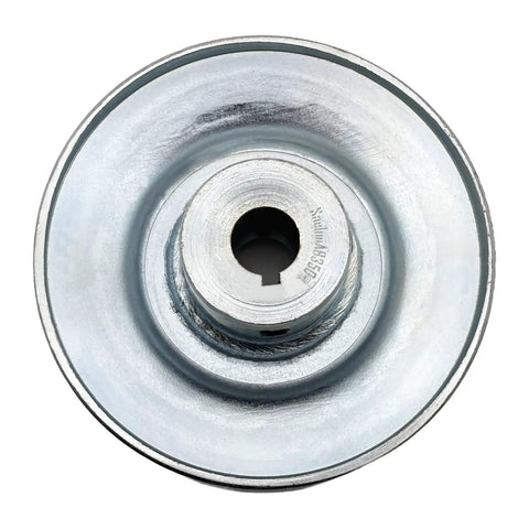 Heavy Duty Single Groove V Belt Pulley For A B 5L 4L Belts Three And A Half Inch Outer Diameter Half Inch Bore Carbon Steel Motor Pulley