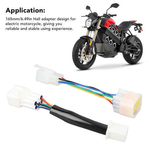 Two Pack Hall Sensor Adapter Kit For Electric Motorcycles, IP67 Waterproof Hall Controller Interface, High Efficiency Hall Adapter For Smooth Throttle And Reliable Signals, Plug And Play Setup For E Bikes That Ride Easy