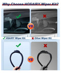 Comparison of Rear Wiper Arm Blade Set For Mercedes Benz GLE Class And ML SUVs Easy Install vs Other Wiper Kit