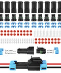 Ultimate Waterproof Weatherpack Connector Kit For Cars And Trucks With 2 Pin Housing Terminals And Wire Seals Perfect For Auto Electrical Repairs In All Weather Conditions, 10 sets
