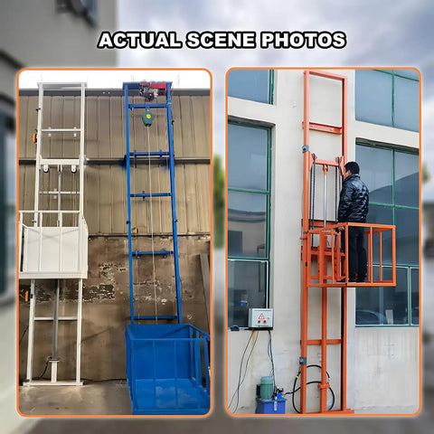 Heavy Duty Hydraulic Scissor Lift Table Pro Grade Cargo Platform Smooth As Silk Vertical Elevator on site lifting cargo.