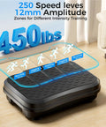 Vibration Plate For Full Body Fat Burning And Lymphatic Drainage With A 200W Motor 12mm Amplitude Adjustable