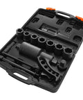 Beast 1 Inch Drive Torque Multiplier Wrench Set With 1:64 Gear Ratio Delivers Up To 6,800 Nm Torque Includes 8 Sockets 24-38mm And Storage Case