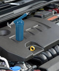 Mini Manual Grease Gun 80cc with Precision Locking Nozzle on car engine for easy maintenance