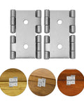 Built Tough Iron Double Swing Door Hinges With Spring Loaded Mechanism For High Traffic And Everyday Use 4 Pack Double Acting Saloon Gate Hinges