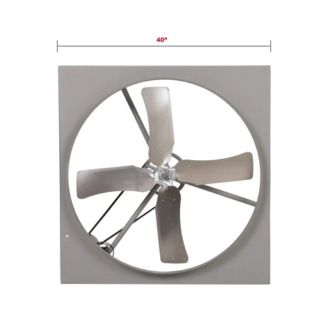 Heavy Duty 36 Inch Belt Drive Commercial Exhaust Fan Built Tough As Nails For Rugged Building Ventilation featuring 40 inch blades.