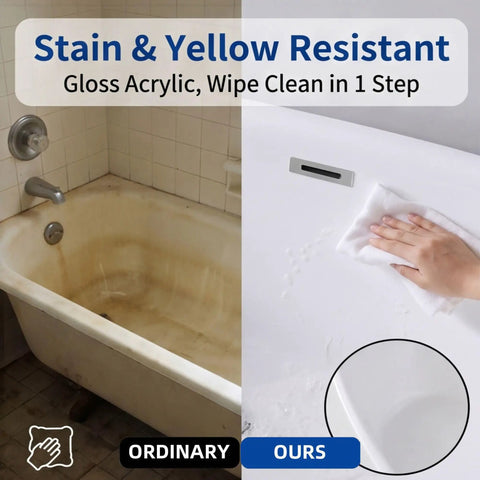 Durable 47 Inch Acrylic Freestanding Bathtub In Gloss White Featuring A Sleek Oval Shape for easy cleaning and stain resistance.