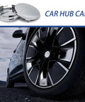 Rock Solid 4 Pack Silver Wheel Center Hub Covers Featuring Zero Sweat Snap On Install And Rust Proof Abs Plastic To Fit 60 Mm Outer Diameter And 56 Mm Inner Bore For Slick Daily Cruising on car wheel.