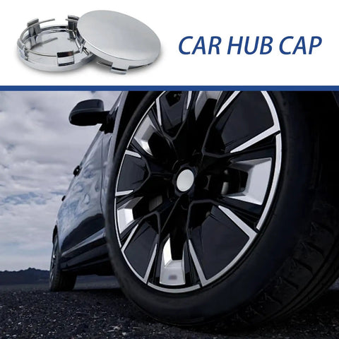 Rock Solid 4 Pack Silver Wheel Center Hub Covers Featuring Zero Sweat Snap On Install And Rust Proof Abs Plastic To Fit 60 Mm Outer Diameter And 56 Mm Inner Bore For Slick Daily Cruising on car wheel.