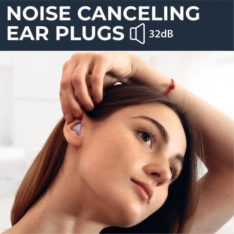 Soft Wax Ear Plugs For Sleep And Swim With 32 dB Noise Reduction, Silicone Gel Cushions, 15 Piece Pack For Travel, Studying, Sleeping, Everyday Quiet Time