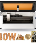 40W Laser Cutter Engraver With 19.7 By 12 Inch Large Work Area Crazy Fast 1000 mm Per Second Engraving Speed 12MP Camera