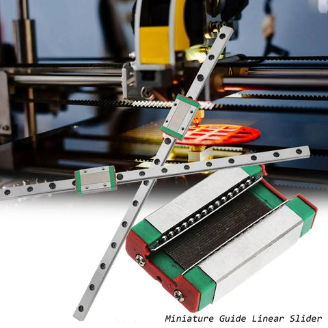 MGN7H Linear Guide Rail and Carriage Set for CNC Machines and 3D Printers on a 3D printer bed