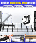 Under Desk Cable Management Tray With Clamp No Drill No Screws No Tools Needed No Damage To Desk Easy Install Wire Organizer