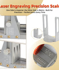 Pocket Hole Jig Kit Upgraded With Single Side Operation showing precision scale, 15 degree drilling angles, and metal design