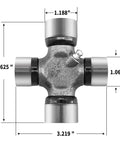 5-460X U Joint Kit For 1310 To 1350 Series Universal Joint OSR with snap rings, bearing cap diameters 1.062 and 1.188 inches.