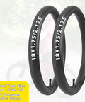Two Pack 18 Inch Kid Bike Tires 18 X 2.125 With Inner Tubes Fits 18 Inch Bicycles BMX MTB Black Smooth Tread