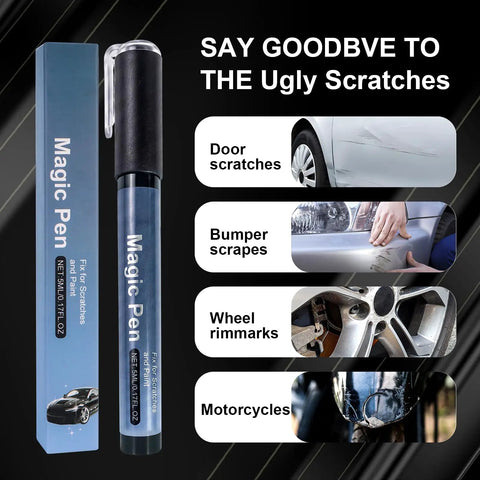 Car Scratch Repair Pen For Quick Fixes, Pro Level Auto Touch Up Tool, Weatherproof Paint Repair Pen For All Vehicle Colors
