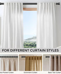 Heavy Duty 1 Inch Curtain Rod Set Adjustable From 36 To 88 Inches Black End Cap Drapery Rod With Modern Design Supports Up To 30 Pounds Shown With Curtains