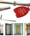 Emergency Elevator Door Keys 3 Section Double Drop Set Of 6 Pro Grade Hardened Carbon Steel Keys With Adjustable Ring and Hex Key