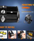 Installation guide for Amber 2-Pack 5-Inch Dual-Row LED Flood Lights 72W 10800 Lumens Off Road Driving Fog Light Bar