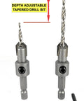 High Performance Tungsten Carbide Tipped Wood Countersink Bit For Number Six Screws, depth adjustable tapered drill bits.