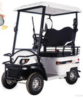 Heavy Duty Electric Golf Cart Packed With Beef For Dual Riders And An 800W Motor That Glides Like Butter For Real Smooth Adult Adventures showing front angle with roof and spacious trunk.