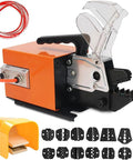 High Power Pneumatic Crimper Plier For Heavy Duty Wire Terminal Crimping With Quick Change Dies And Air Pressure 0.5 0.7Mpa Output with various interchangeable dies.