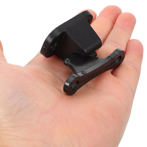 Upgraded Sturdy Nylon T-Shaped Camper Door Latch Replacement Set With Easy Install Holder For Rv Trailer Motorhome And Caravan Accessories Black held in hand.