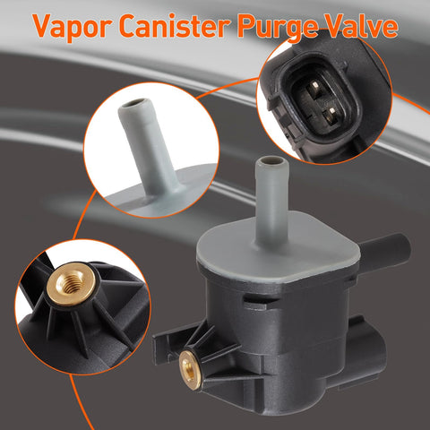 Vapor Canister Purge Valve Vacuum Solenoid Switch For Toyota And Scion, electrical connectors and hose details close up