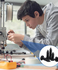 Boy assembling a device with Heavy Duty Carbon Steel M1.4 Self Tapping Wood Screws Pan Head Cross Recessed Assortment Kit 500 Pc.