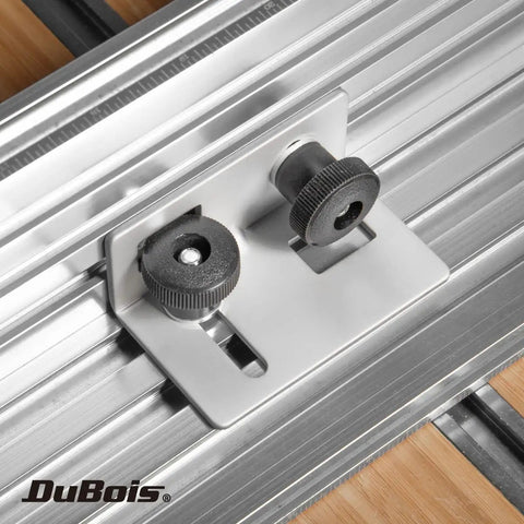 Multi Track Brackets With T Bolts And Mounting Knob Screws For Aluminum T Tracks One Quarter Twenty Inch Hardware close-up