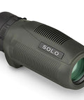 Solo Monocular 10x25 With Lightweight Rubber Armored Body And Fully Multi Coated Lenses For Bright Clear Views Ideal For Hiking Birdwatching Travel And Outdoor Adventures, angled view