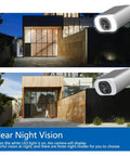 5MP 4G Solar Outdoor Security Camera Featuring Sharp Human Detection And Always On Deck Color Night Vision For Dependable All Day Remote Monitoring Plus Instant Alerts Straight To Your Phone mounted outside a home.