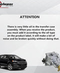 Ford Plug-n-Play AWD Power Take Off PTO PTU Transfer Case Differential Unit 600-234 AT4Z7251A Replacement For Edge Explorer Flex Taurus Sable Mercury Lincoln MKS MKX 3.5L 3.7L V6 2007-2016 warning oil note with SUV and PTU