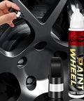 Tesla Dark Gun Gray Rim Touch Up Paint Kit For Model Y 3 X S with color accurate finish shown with wheels close-up