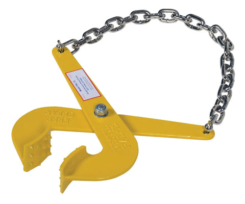 Beefy Steel Single Scissor Pallet Puller With Seven Inch Jaw Opening And Five Thousand Pound Pulling Capacity Rugged Pallet Handling Tool