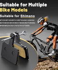4 Pack Bike Brake Pads Set Universal Bicycle Disc Pads Semi Metallic Low Noise All Weather For MTB Road Bikes And E Bikes