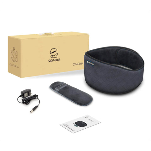 Plug In Back Heating Pad With Vibration Massager, box, waist belt, adapter, manual, for lower back pain relief