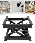 Sturdy Electric Scissor Lift Table With Remote And Manual Control Holds 130 Lbs for easy material handling in garage and warehouse.