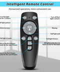 Remote control for Go To 1000W Outdoor Solar Street Light with button functions and intelligent operation instructions.