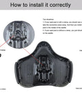 Oversized Bike Seat With Backrest For All Day Comfort Memory Foam Latex Padding Waterproof PU Cushion Universal Fit For Mountain Commuter Electric Bikes And Trikes, underside install guide