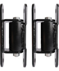 Beefy Heavy Duty Gate Hinge 7 Inch Black Outdoor Bolt On Fence Hinge for Heavy Gates 1000 Lbs Load Capacity Galvanized Inner Core Painted Outer Finish Weatherproof Outdoor Hardware Easy Install, 2-pack