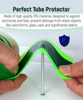 Self-Adhesive Fat Bike Tire Liner TPU Puncture Protector For 20 To 26 Inch Fat Tires demonstration against nail puncture