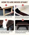 Step-by-step guide on using Totally Non Toxic Water Based Wood Stain For Raw Wood And Furniture Dark Oak Shade.